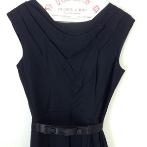 Vintage simple black dress
